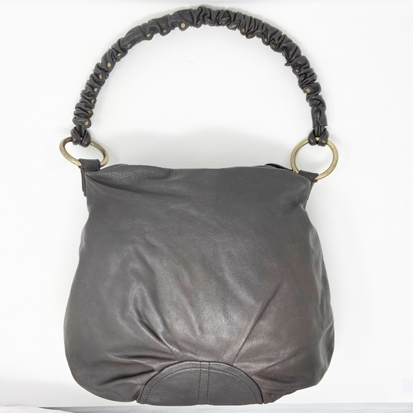 KATE LANDRY | Embossed Leather Shoulder Bag - Picture 3 of 16